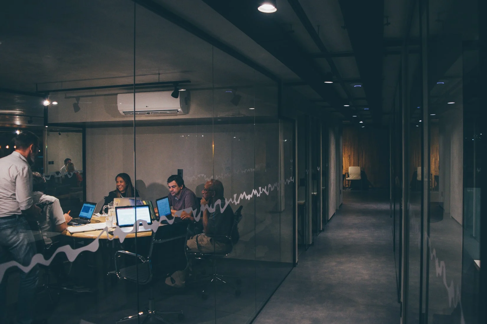 Incito Post-COVID Strategy Deployment Part 3 Team meeting in a glass-walled conference room